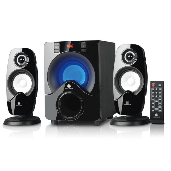 HAUT PARLEUR SANS FIL GOLD SOUND GS 2603 2.1- NOIR