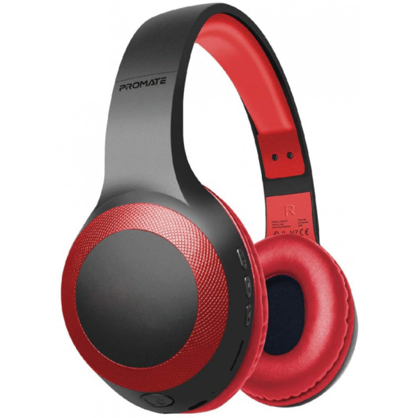 Casque Sans Fil Bluetooth PROMATE Laboca / Rouge – Image 1
