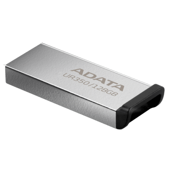 Clé USB ADATA UR350 128Go USB 3.2 - Silver&Noir – Image 1