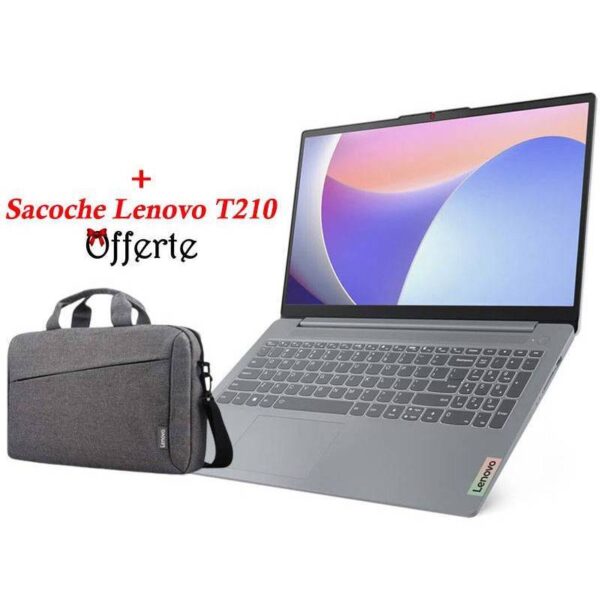 PC Portable LENOVO IdeaPad Slim 3 15IRU8 i3 13è Gén 24G 512Go SSD - Gris – Image 1