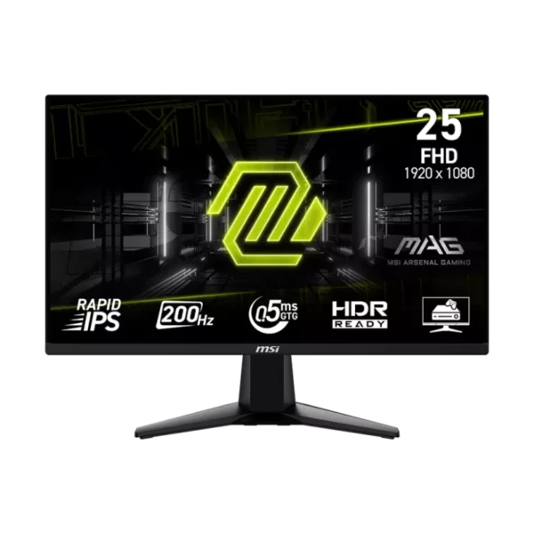 9S6-3BC21M-043 ÉCRAN GAMING MSI MAG 255F E20 24.5" FULL HD IPS  200 HZ  0.5 MS  NOIR – Image 1