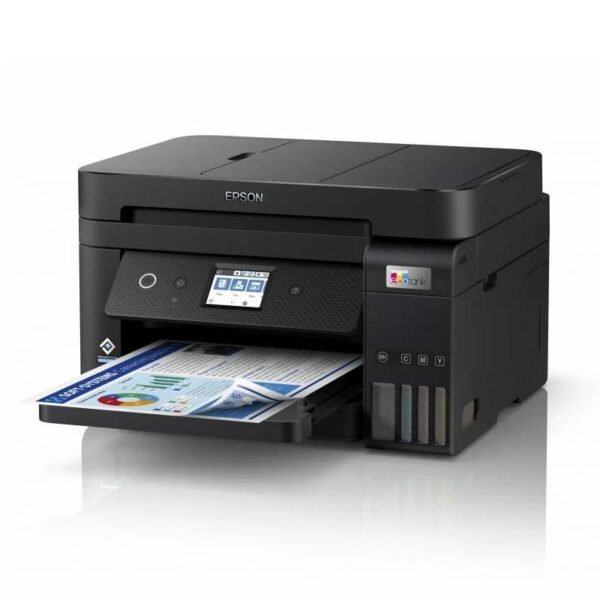 Imprimante EcoTank L6290 4 en 1 couleur A4 / Recto Verso / Wi-Fi + 5 Bouteilles D'encres Epson Incluses – Image 3