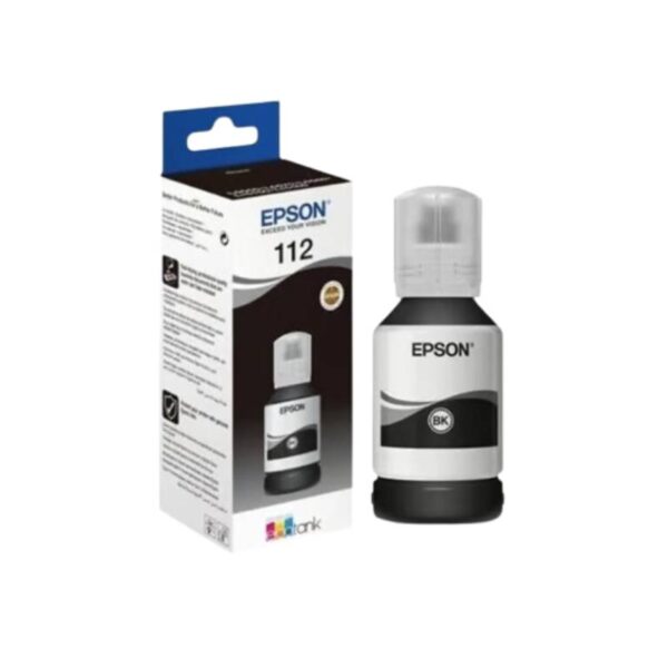 Bouteille D'encre Original EPSON EcoTank 112 - Noir (C13T06C14A) – Image 1