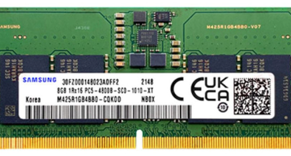 Barrette Mémoire Samsung 8Go DDR4 2666MHz SO-DIMM Réf : SAM-D42666-8G-S – Image 1