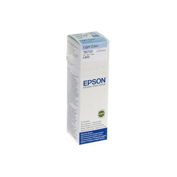 Bouteille D'encre Original EPSON T6735 - Cyan Clair – Image 1